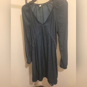 Hinge Dark Green Long Sleeve Dress